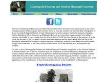 Tablet Screenshot of friendsofthecemetery.org
